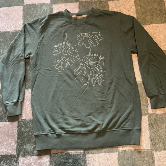 Post Surf Teal Graphic Sweatshirt Size Small - Picture 2 of 4